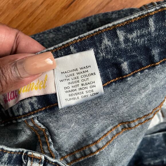 Lilac Sunset Baggy Cargo Jeans Juniors 11 Acid Wash Casual Y2K Grunge Edgy - Picture 4 of 8